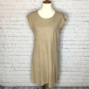 JOIE ALOISA 100% GOATSKIN SUEDE LEATHER DRESS
